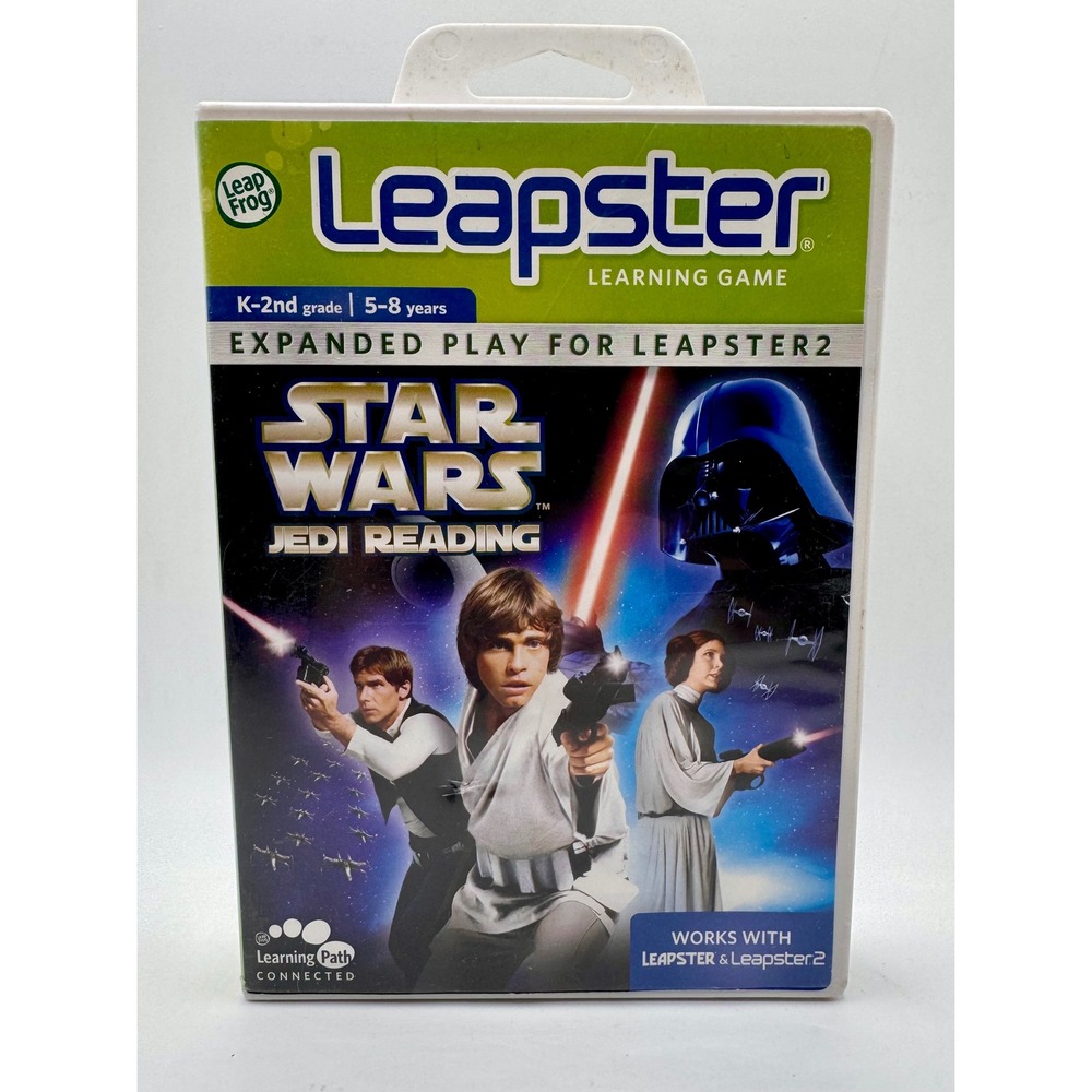 LeapFrog Leapster Star Wars Jedi Reading Game K-2nd Grade 5-8 yrs Cartridge Case